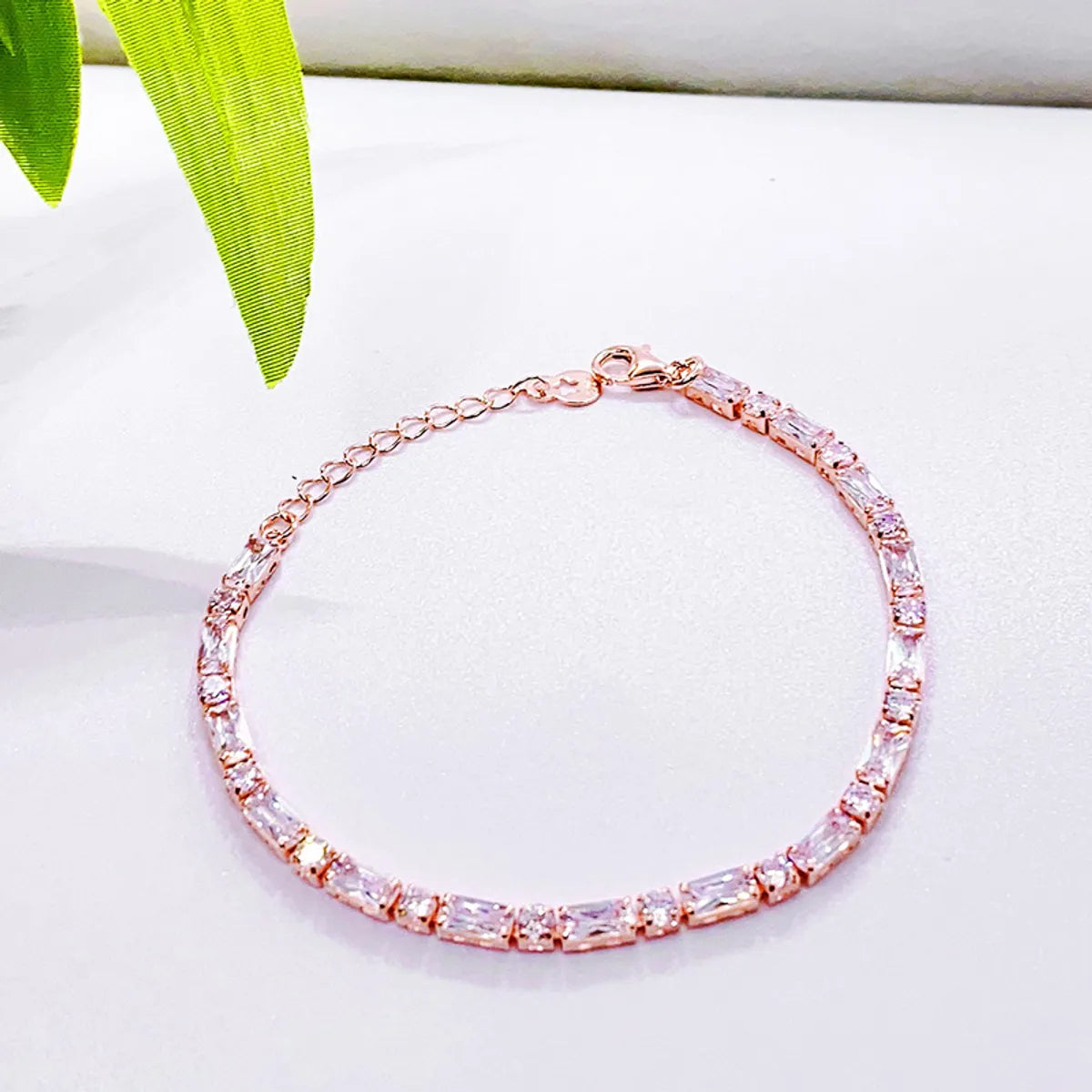 Sterling Silver Gold Plated Cute Simple Style Classic Style Star Moon Plating Inlay Zircon Bracelets