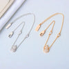 925 Sterling Silver Gourd Shaped Diamond Encrusted Women's Bracelet Electroplated Hand Jewelry