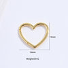 925 Sterling Silver Heart Buckle Jewelry Accessories Electroplated