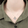 925 Sterling Silver Heart Pendant Necklace Electroplated Simple Trendy Collarbone Chain Gift For Women And Couples