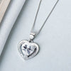 925 Sterling Silver Heart Pendant Necklace Electroplated Simple Trendy Collarbone Chain Gift For Women And Couples