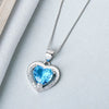 925 Sterling Silver Heart Pendant Necklace Electroplated Simple Trendy Collarbone Chain Gift For Women And Couples