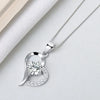 Sterling Silver Heart Pendant Necklace With Mixed Gem Inlay Electroplated Simple Fashion Jewelry
