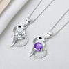Sterling Silver Heart Pendant Necklace With Mixed Gem Inlay Electroplated Simple Fashion Jewelry