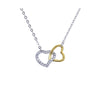925 Sterling Silver Heart Pendant Necklace With Zircon Accents For Women Fashion Jewelry