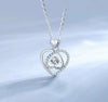 Sterling Silver Heart Shape Light Luxury Necklace