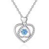 Sterling Silver Heart Shape Light Luxury Necklace
