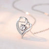 Sterling Silver Heartshaped Women's Necklace
