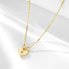 Sterling Silver Heartshaped Zircon Clavicle Chain Necklace
