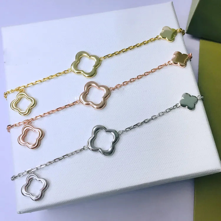 Sterling Silver Hollow Out Bracelets