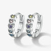 925 Sterling Silver Inlaid Zircon Heart Jewelry Set With Light Luxury Niche Style