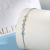 925 Sterling Silver Inlaid Zircon Heart Jewelry Set With Light Luxury Niche Style