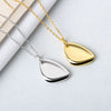 925 Sterling Silver Irregular Geometric Glazed Pendant Necklace Minimalist Electroplated Metallic Clavicle Chain