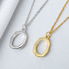 925 Sterling Silver Irregular Geometric Pendant Necklace For Women With Electroplated Cross Chain Elegant Minimalist Clavicle Necklace