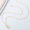 925 Sterling Silver Irregular Geometric Pendant Necklace For Women With Electroplated Cross Chain Elegant Minimalist Clavicle Necklace