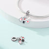 Sterling Silver Lipstick Perfume Threepiece Set Charm Diy Bracelet Jewelry Accessories Dripping Oil