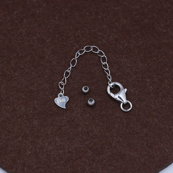 Sterling Silver Lobster Clasp Tail Chain Diy Handmade Pearl Necklace Jewelry With Electroplating Treatment