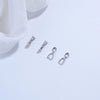 925 Sterling Silver Melon Seed Buckle Handmade Diy Bracelet Necklace Pendant Buckle Material With Electroplating