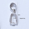 925 Sterling Silver Melon Seed Buckle Handmade Diy Bracelet Necklace Pendant Buckle Material With Electroplating