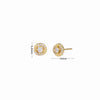 Sterling Silver Microembedded Twist Inlaid Zircon Earrings For Women