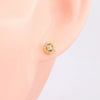 Sterling Silver Microembedded Twist Inlaid Zircon Earrings For Women