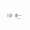 Sterling Silver Microembedded Twist Inlaid Zircon Earrings For Women