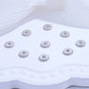 Sterling Silver Micropaved Zircon Round Wheel Gear Spacer Gasket Handmade Diy Bracelet Beads