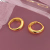 925 Sterling Silver Minimalist Geometric Hoop Earrings For Women Light Luxury Style Silver Ear Buckle