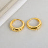 925 Sterling Silver Minimalist Geometric Hoop Earrings For Women Light Luxury Style Silver Ear Buckle