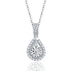 Sterling Silver Moissanite Necklace With Animal Zodiac Pattern And Round Shape