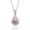 Sterling Silver Moissanite Necklace With Animal Zodiac Pattern And Round Shape