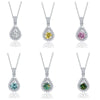 Sterling Silver Moissanite Necklace With Animal Zodiac Pattern And Round Shape