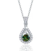 Sterling Silver Moissanite Necklace With Animal Zodiac Pattern And Round Shape