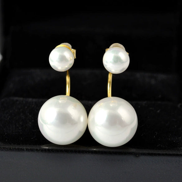 925 Sterling Silver Mother Of Pearl Drop Earrings For Women Elegant Simple Sweet Cool Style Electroplated Anti Allergy Fashion Jewelry