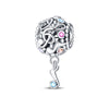 Sterling Silver Music Series Guitar Harp Bag Charm Beads Diy Jewelry Bracelet Accessories Dripping Oil Style