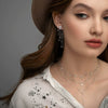 925 Sterling Silver Necklace With Star Pendant And Inlaid Zircon