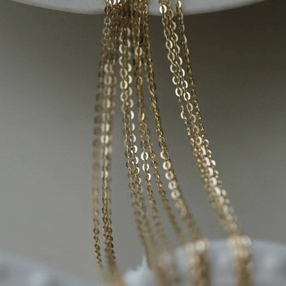 Sterling Silver Oshaped Necklace Plated With Gold For Women
