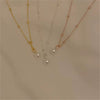 925 Sterling Silver Pearl Geometric Necklace