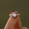 Sterling Silver Rhinestones Geometric Rings