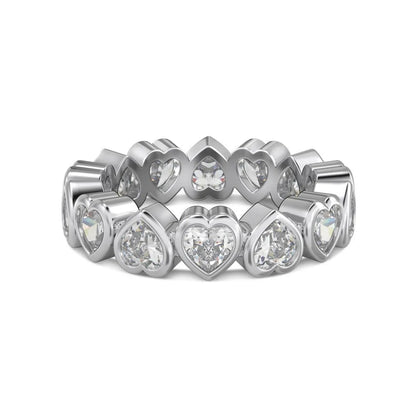 Sterling Silver Rhinestones Solid Color Rings