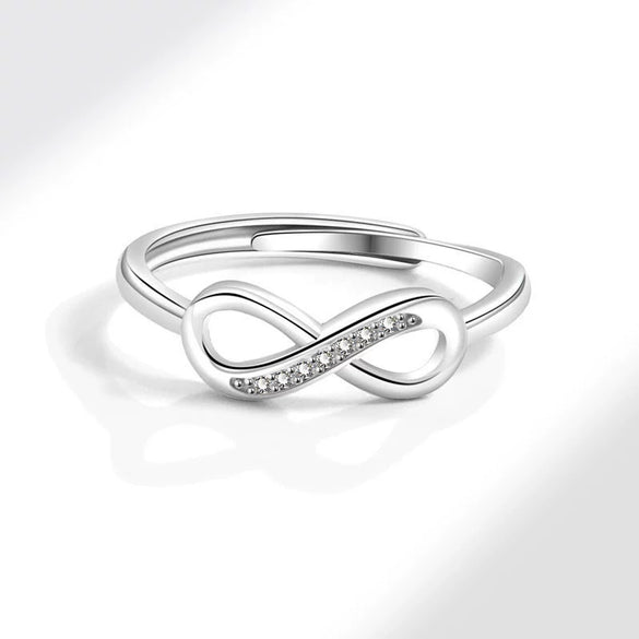 Sterling Silver Ring With Letters Numbers Text Pattern And Diamond Design