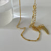 Sterling Silver Round Sequin Necklace Geometric Style