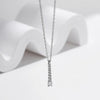 Sterling Silver Silver Plated Elegant Simple Style Plating Inlay Water Droplets Moissanite Pendant Necklace
