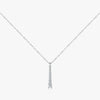 Sterling Silver Silver Plated Elegant Simple Style Plating Inlay Water Droplets Moissanite Pendant Necklace
