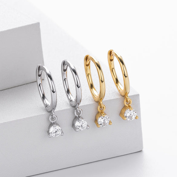 Sterling Silver Simple Fashionable Earrings