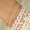 Sterling Silver Simple Style Classic Style Inlay Flower Bracelets