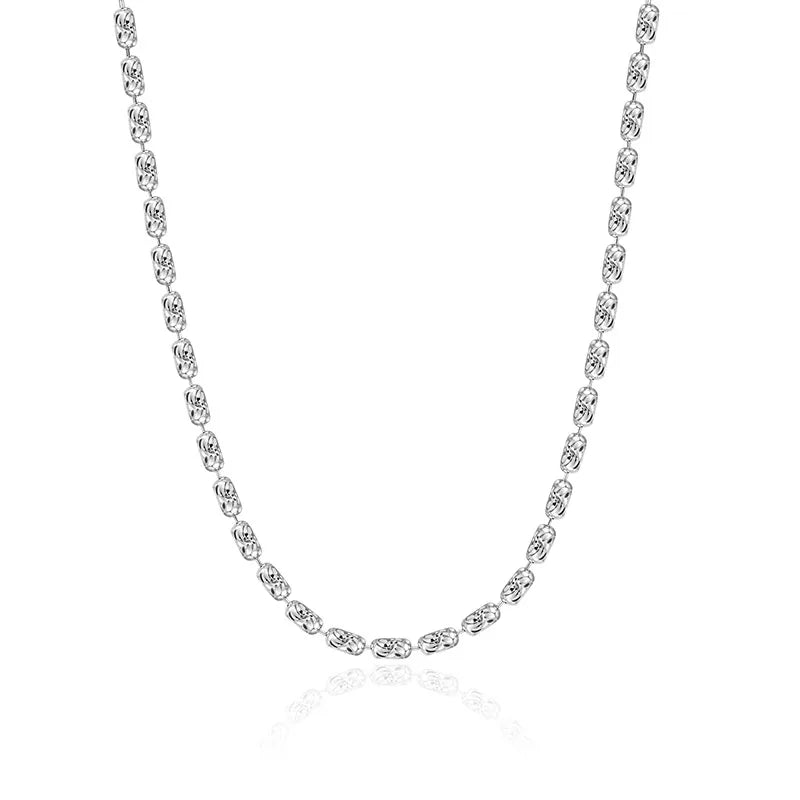 Sterling Silver Simple Style Classic Style Plating U Shape Necklace