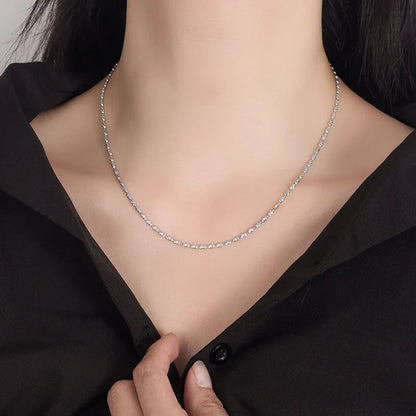 Sterling Silver Simple Style Classic Style Plating U Shape Necklace