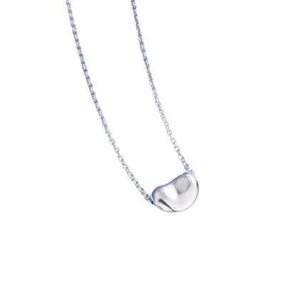 Sterling Silver Simple Style Geometric Plating Pendant Necklace