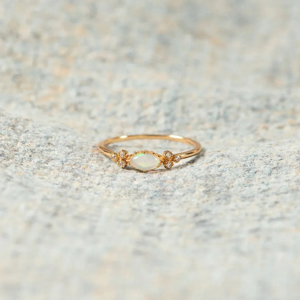 Sterling Silver Simple Style Plating Inlay Horse Eye Gem Zircon Rings